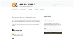 Desktop Screenshot of bitsolo.net
